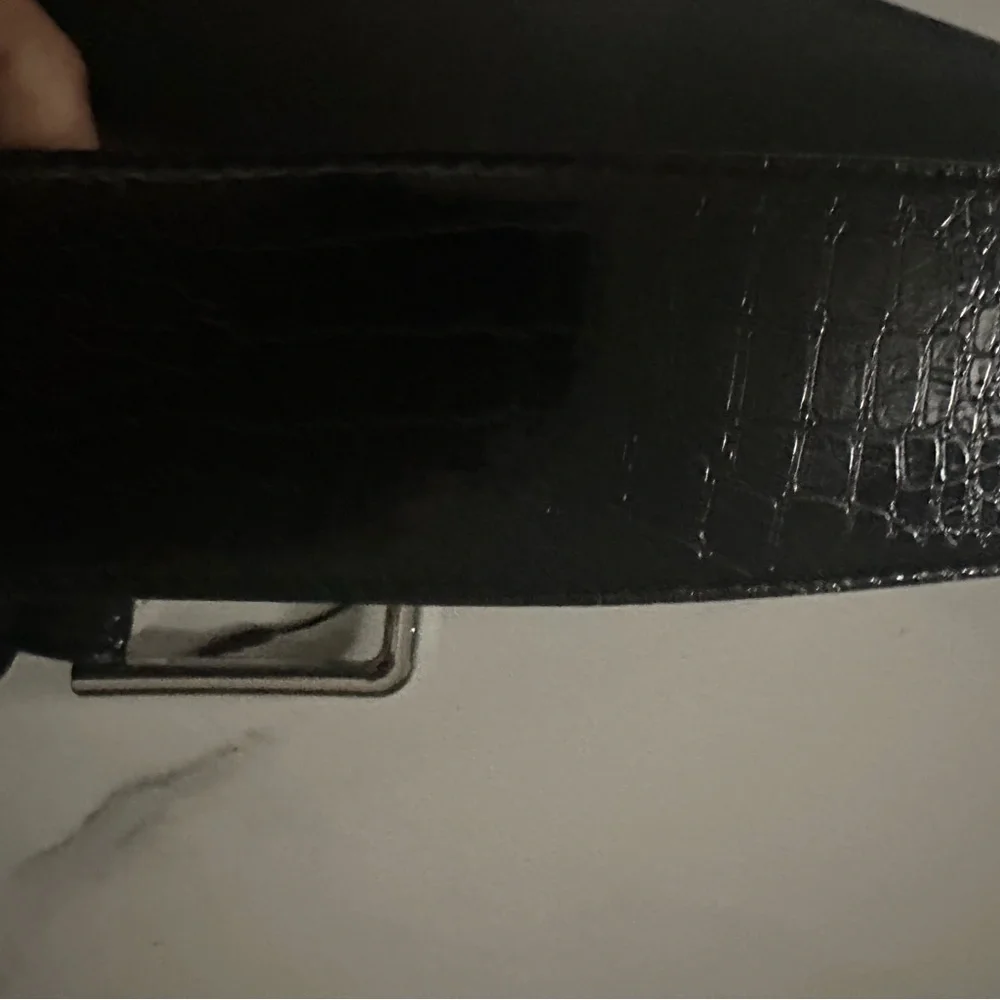 Zara Black Leather Belt Bag